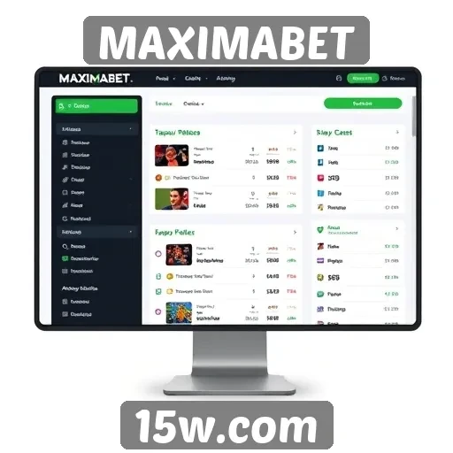 Interface e usabilidade do site MAXIMABET